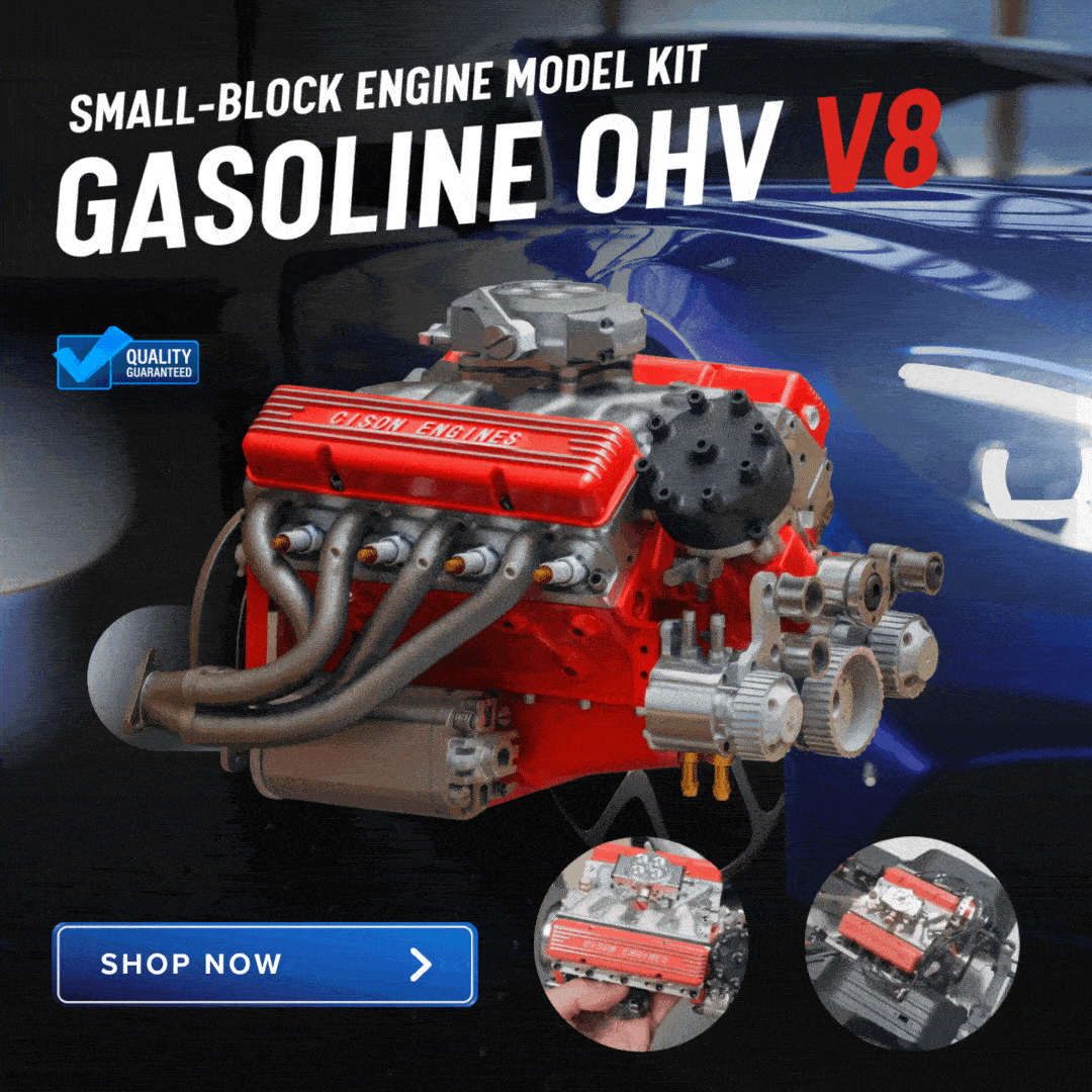 🎉Last Day Promotion 50% OFF + FREESHIPPING🔥 - Gasoline OHV V8 Small-block Engine Model Kits